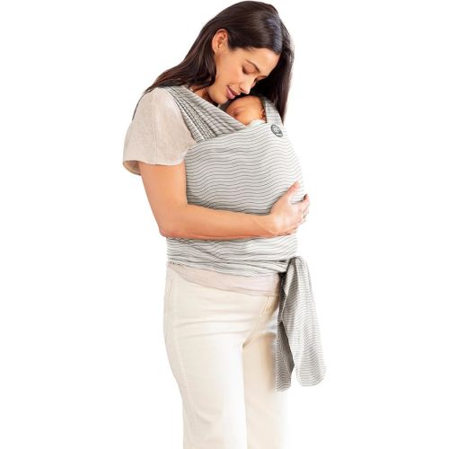 Moby Baby Wrap Carrier Classic by Petunia Pickle Bottom for Newborns to Toddlers (8-33lbs), Infant Sling Carrier, Lightweight & Hands Free Design, Adjustable for All Body Types (Ripple)