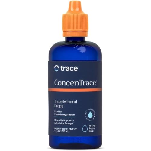 Trace Minerals ConcenTrace Trace Mineral Drops | Supports Energy, Digestion, Bone Health & Hydration, 70+ Ionic Trace Minerals w/ Magnesium, Chloride & Potassium | Keto, Vegan & Non-GMO | 48 Servings