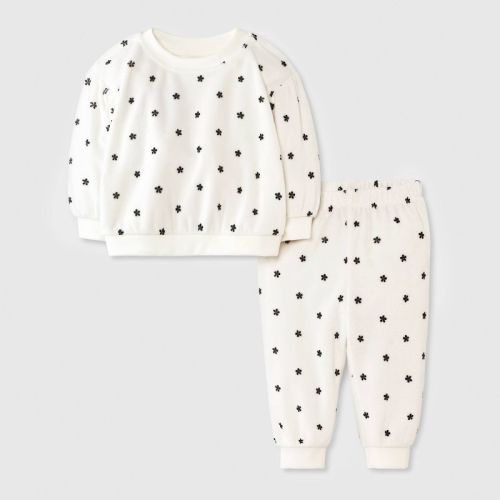 Baby Girls' 2pc Cozy Velour Sweatshirt and Jogger Pants Set - Cat & Jack™