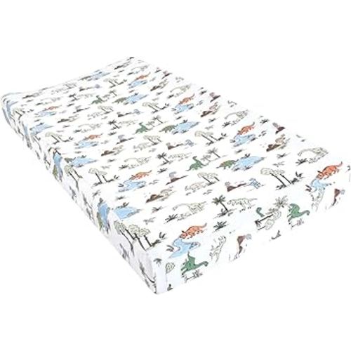 Hudson Baby Unisex Baby Changing Pad Cover, Dinosaur Adventures, One Size