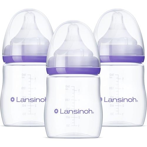 Lansinoh Biberones con Tetina Natural Wave, Transparente, 5 Oz, Paquete de 1 Count : Amazon.com.mx: Bebé