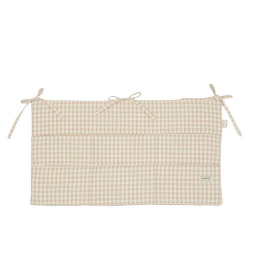 Crib Organizer Vichy Rose · Minicoton