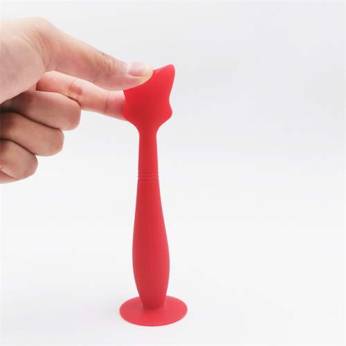 Baby Diaper Cream Spatula Applicator Soft Silicone Baby Paste Spatula,Red