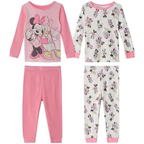Disney Baby Girls' Minnie Mouse Snug Fit Cotton Pajamas