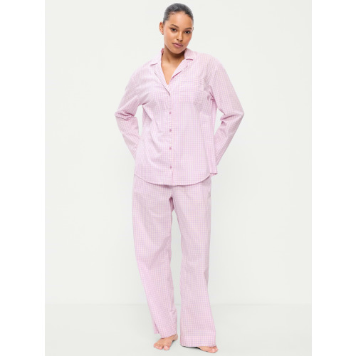 Poplin Pajama Pant Set