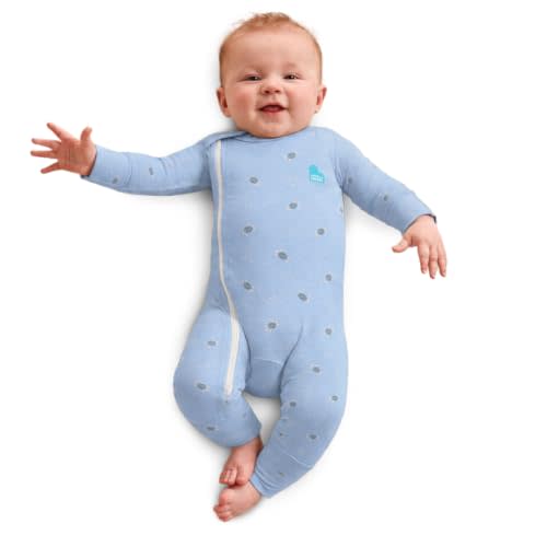 Love to Dream Romper Snug Fit, Viscose from Bamboo | Side Zipper, Built-in Mittens | Supports Better Sleep