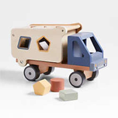 Personalized Wood Shape Sorting Truck