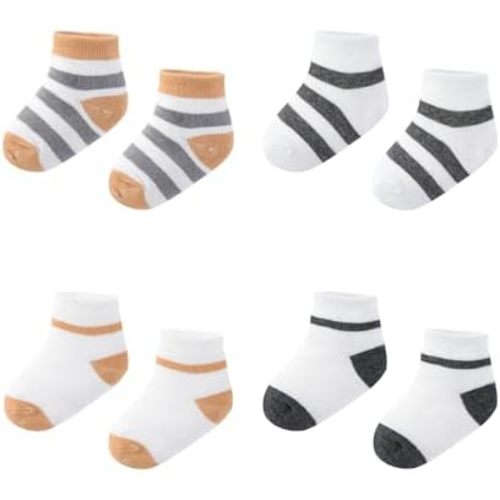 4 Pairs Unisex Baby Socks 0-18months Infant Boys Girls Ankle Socks New Born Practical Fashion Accessories