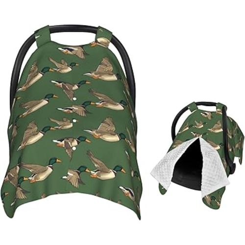 Mallard Ducks Flying Baby Car Seat Canopy Nursing Cover for Newborn Car Seat Breastfeeding Covers Blanket Newborn Shower Gift