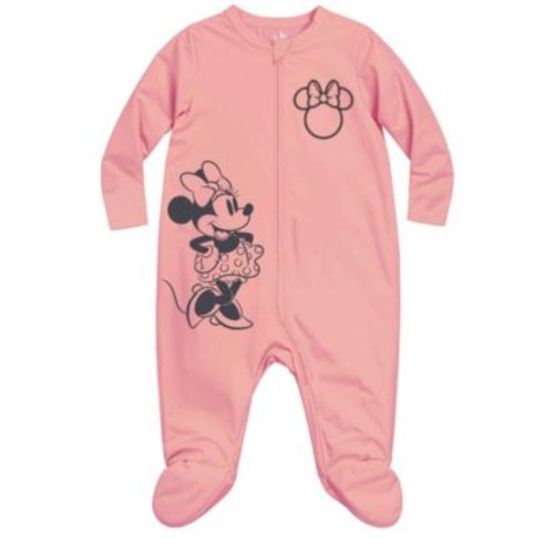 Baby Girls' Minnie Mouse Footed Coverall