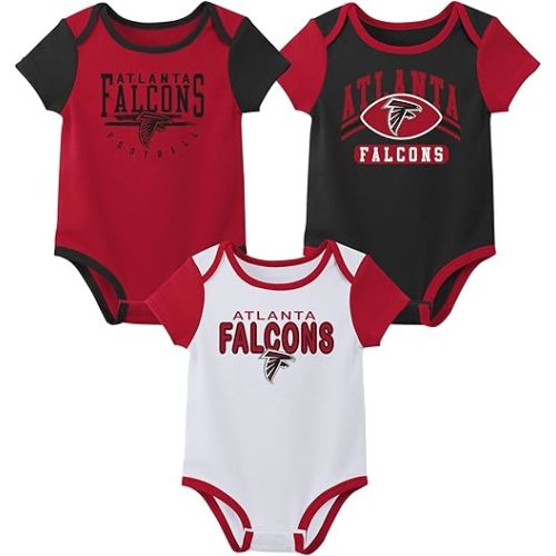 Outerstuff NFL Teams Newborn Baby and Infant Short Sleeve Bodysuit Variety 3-Pack (0-18m)