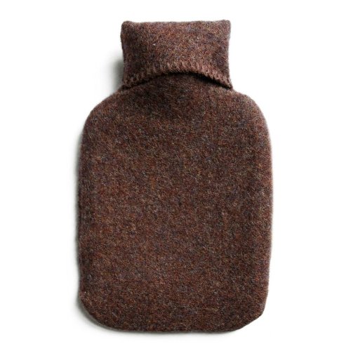 Recycled Wool Diagonal Stripe Hot Water Bottle