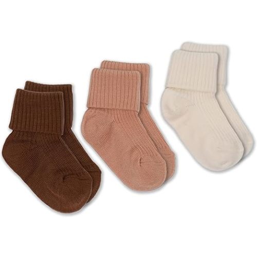 Woolino Wool Baby Socks, Washable Merino Wool Infant Toddler Kids Socks, Newborn to 8 Years (Pack of 3)