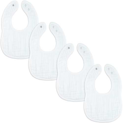 Muslin Cotton Baby Bibs Adjustable Size by Comfy Cubs