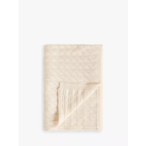 Pure Cashmere Baby Blanket, Cream
