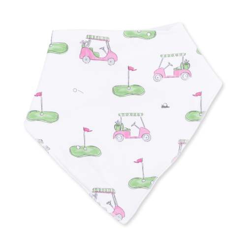 Golf Carts Pink - Bandana Bib – Angel Dear