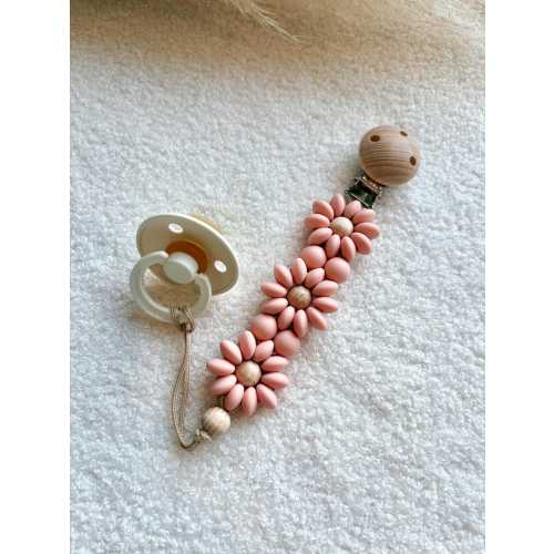 Pacifier Clip for Girls – Personalized Baby Shower Gift – Baby Girl Pacifier Holder – Silicone Pacifier Chain – Silicone Pacifier Clip