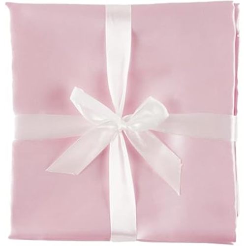 Double Sided Pure Satin Baby Blanket (Pink) 48"x36"
