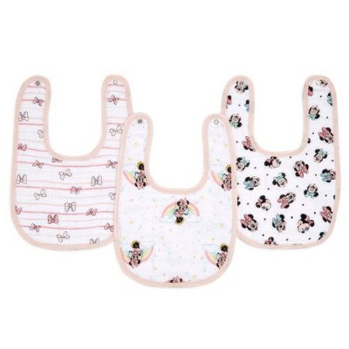 aden and anais Essentials 3pk Muslin Snap Bib Disney