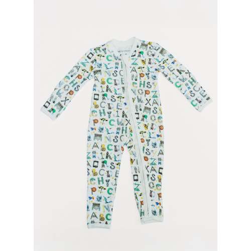 Baby Zippered One-Piece - NYC Alphabet