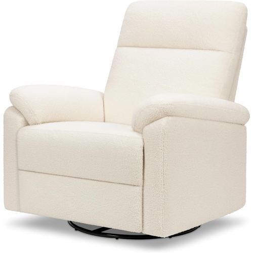 Davinci Suzy Glider Recliner Nursery Chair - Glider Rocking Chair for Nursery and Living Room - GREENGUARD Gold, FSC & Certi-PUR US Certified - 360° Swivel Rocker Recliner Chair (Cozy Cream Boucle)