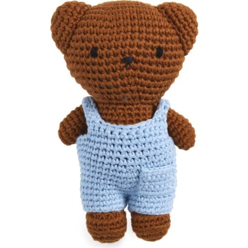 Boris Doll in Pastel Blue Overalls