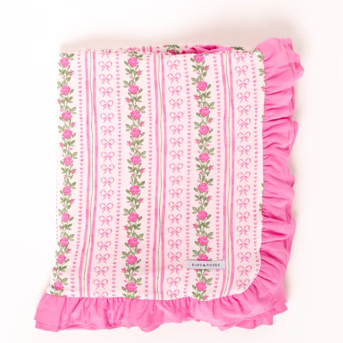 Bowquet of Roses Ruffle Bum Bum Blanket