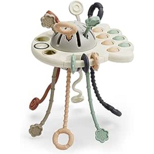 Amazon.com: GOPO TOYS Montessori Toys for 18+ Months Old - Baby Sensory Toys for Boys and Girls - Silicone Pull String Activity Toy for Toddlers - Learning & Educational Toys for Kids - Babies Birthday Gifts : Toys & Games