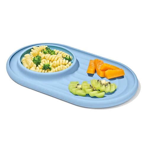 OXO Tot Textured Suction Plate – Dusk, Baby Feeding Essentials