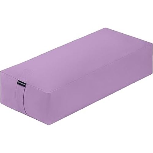 Retrospec Retrospec Sequoia Rectangular Yoga Bolster Pillow - Meditation Cushion for Yoga Practices - Includes Machine Washable 100% Cotton Cover & Durable Carry Handle