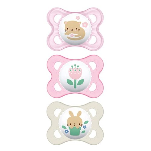 Amazon.com : MAM Clear 0-6 Month Pacifiers Value Pack (3 Pack), 0-6 Months Baby Girl Pacifiers, Best Pacifier for Breastfed Babies : Baby