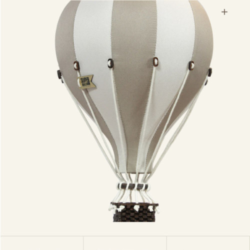 Beige Hot Air Balloon Decoration | Perfect for Nursery & Kids Room