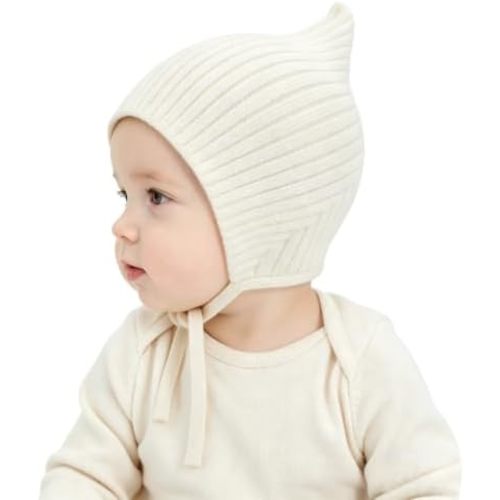 Baby Boys Hat Knitted Toddler Girls Winter Hats Windproof Strap