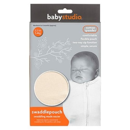 Baby Studio Swaddle Pouch Small - Ivory - Ivory | Target Australia