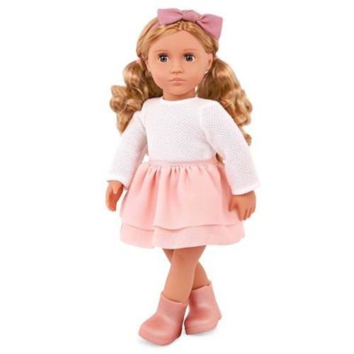 Our Generation Effie 18'' Fashion Doll Pink Bow & Skirt Outfit
