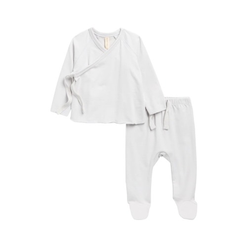 Wrap Top & Footed Pants Set