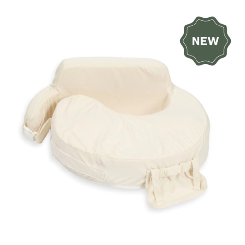 My Breast Friend Nursing Pillow with 100% Organic Cotton Cover, Oat