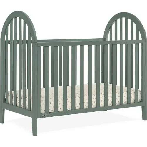 Delta Children Milano 4-in-1 Convertible Crib - Greenguard Gold Certified, Grassy Glen