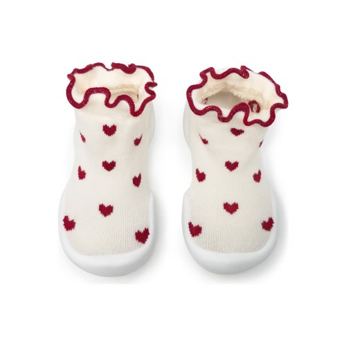 Toddler Girl Sock Shoes - Sweet Hearts