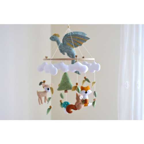 Dragon Mobile: Woodland baby mobile