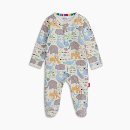 Magnetic Me Organic Cotton Footie - Little Lovin, 0-3 M