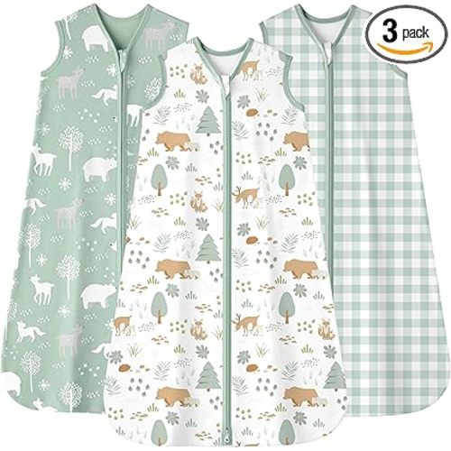 FIEMOL Sleepsack 6-12 Meses 0.5 Tog Cotton 3-pack