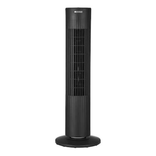 Utilitech 28-in 120 -Volt 3 -Speed Indoor BLACK/MATTE Oscillating Tower Fan Battery Not Included in the Portable Fans department at Lowes.com