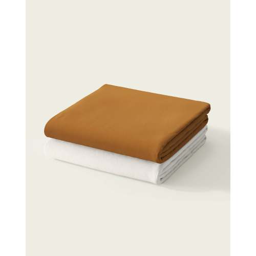 Nestig Solid Organic Crib Sheet Set - Desert, Nestig Mini Crib