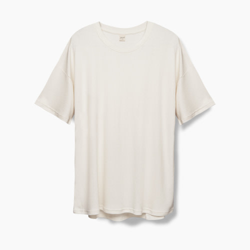 Goumi Kids Organic Womens Oversized T-Shirt - Cloud, M/L