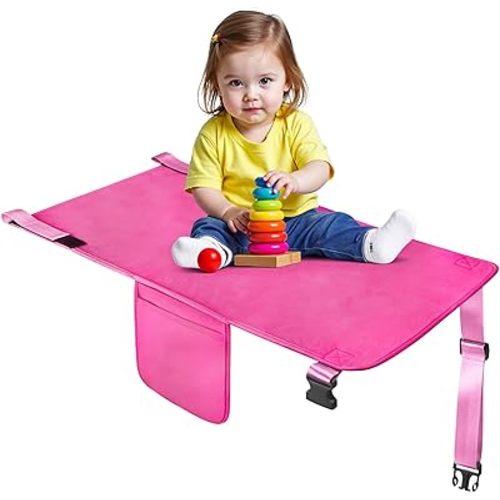 Toddler Airplane Bed, Kids Airplane Seat Extender Travel Bed, Kids Travel Essentials, Must Have for Toddlers, Portable Plane Foot Rest for Flights