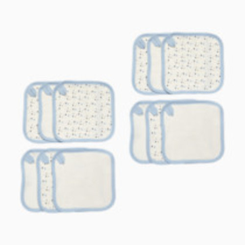Small Story Organic Cotton Washcloth (6 Pack) - Rain Drops, 12