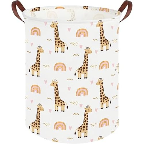 Giraffe hamper,Baby diaper organizer,Collapsible waterproof basket for dirty clothes,Baby Hamper for Nursery,Kids Room Organizer,Baby room decor,Gift basket(Giraffe)