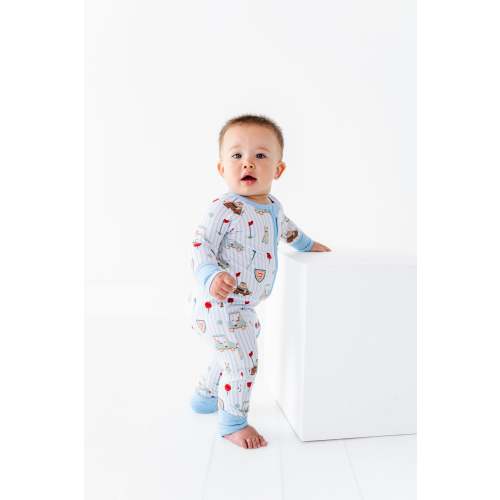 Caddy Convertible Footies- Blue
