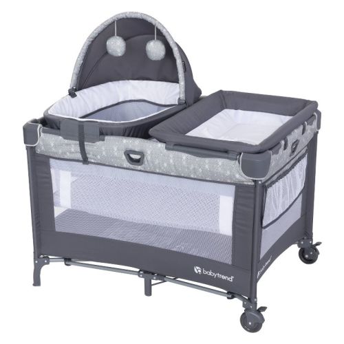 Baby Trend Nursery Den Playard with Snooze Pod and Flip Over Changer